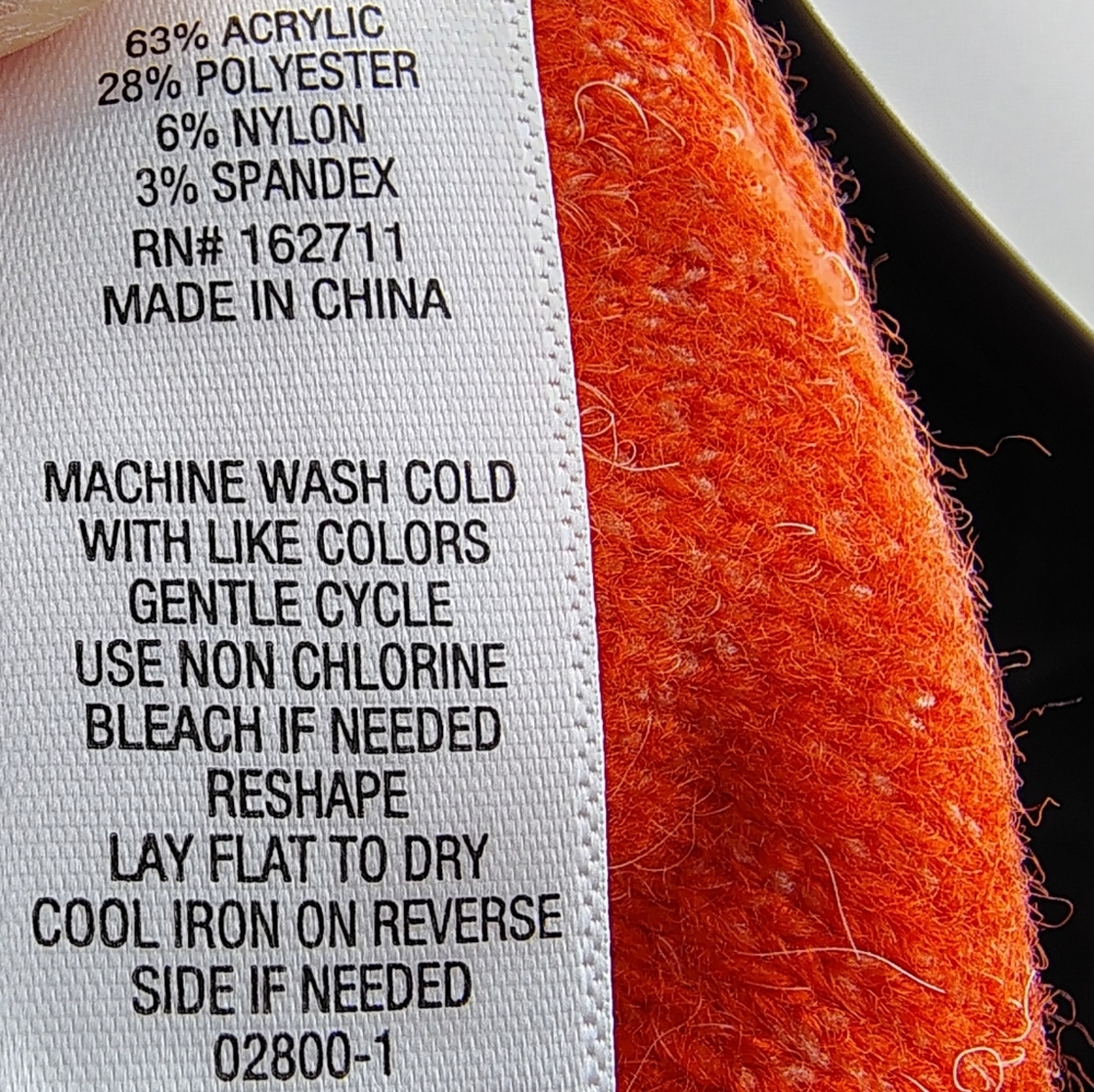 Arizona Jean Co. Outfitter Orange Cropped Sweater XXL - Picture 6 of 8